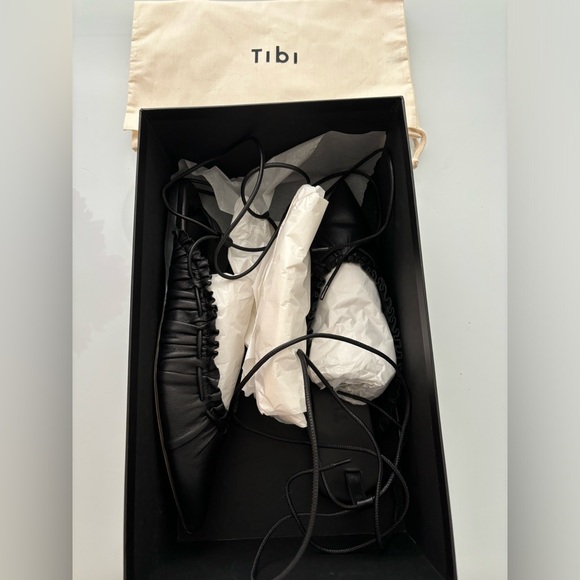 Tibi New in Box Sergei Flat in Black, size 37 - Picture 7 of 16